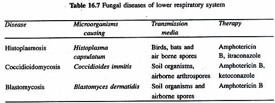 Fungal Diseases of Lower Respiratory System